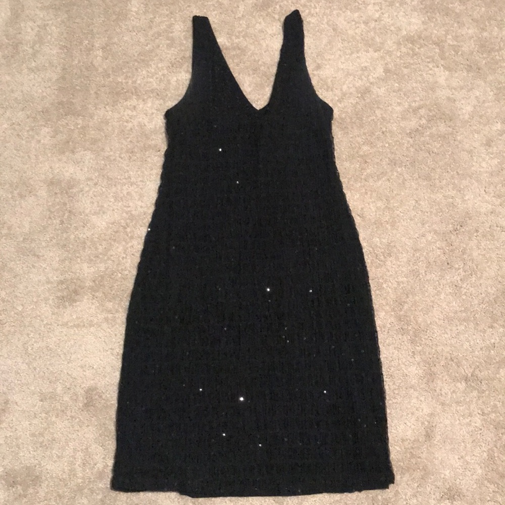 Black Sequin Ralph Lauren Dress